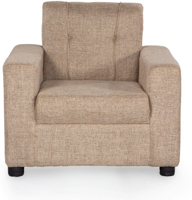 

Furnicity Fabric 1 Seater Sofa(Finish Color - Beige)