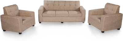 

Furnicity Fabric 3 + 1 + 1 Beige Sofa Set