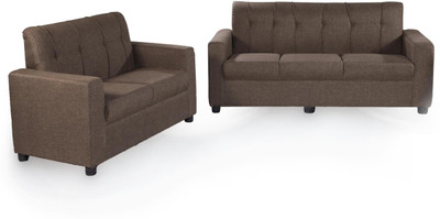 

Furnicity Fabric 3 + 2 Brown Sofa Set