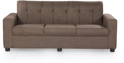 

Furnicity Fabric 3 Seater Sofa(Finish Color - Brown)