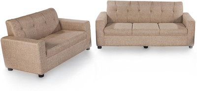 

Furnicity Fabric 3 + 2 Beige Sofa Set
