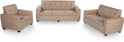

Furnicity Fabric 3 + 2 + 2 Beige Sofa Set