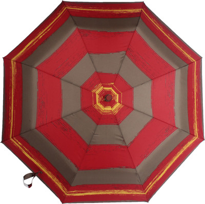 

HOU-DY 3 Fold Multicolor Auto Open Pongee Unisex Umbrella(Multicolor)
