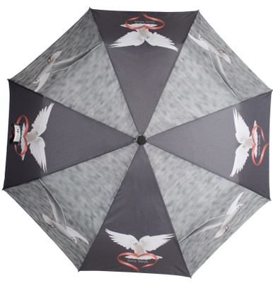 

HOU-DY 3 Fold Auto Open Love Birds Unisex Umbrella(Multicolor)