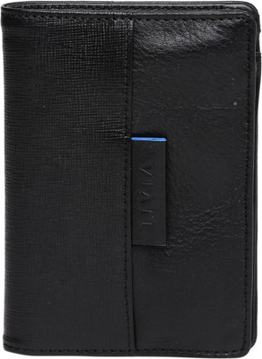 

Viari Men Black Genuine Leather Wallet(3 Card Slots)