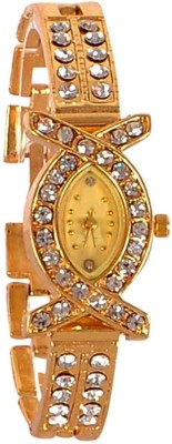 Metspot Golden Fancy Designer Stylish girls watch Watch  - For Women   Watches  (Metspot)