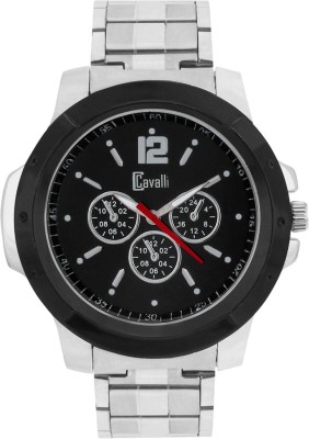 cavalli CW266 Designer Case Black Dial Stainless Steel Watch  - For Men   Watches  (Cavalli)