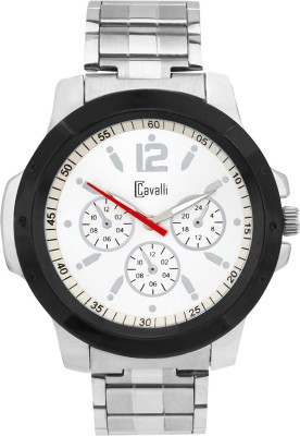 cavalli CW267 Designer Case Silver Dial Stainless Steel Watch  - For Men   Watches  (Cavalli)