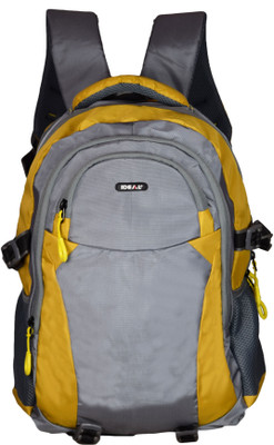 

Ideal LITRES 35 L Laptop Backpack(Grey, Yellow), Multicolor