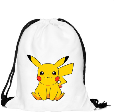 

GELILIA Gelilia Pokemon Pikachu Unisex Multipurpose School College Drawstring Waterproof Backpack(White, 5 inch)