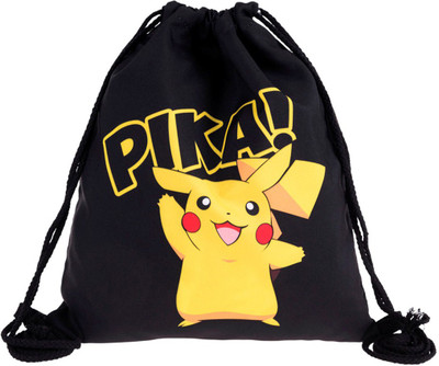 

GELILIA Gelilia Famous Pokemon Pikachu Unisex Multipurpose School College Drawstring Waterproof Backpack(Black, 5 inch)