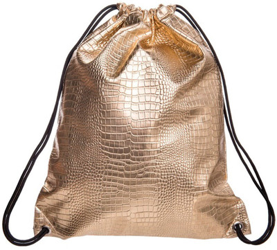 

GELILIA Gelilia Chic Multipurpose School College Drawstring for Waterproof Backpack(Gold, 5 inch)