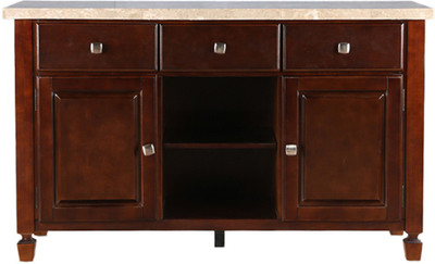 

HomeTown Bliss Solid Wood Free Standing Sideboard(Finish Color - Beige & Brown)