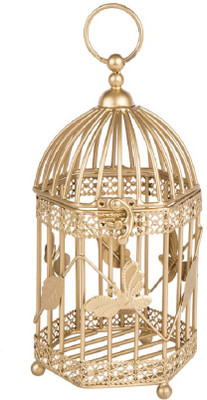 

Chumbak Floral Vine - Medium Iron Tealight Holder(Gold, Pack of 1)