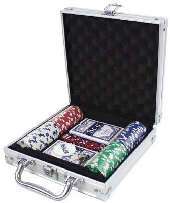 

Connectwide Casino Style Ultimate 100 Pcs Poker Chips Game Set(Silver)