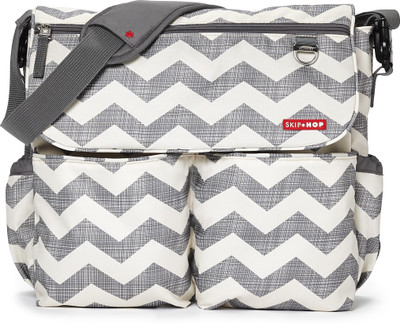 

Skip Hop Dash Signature Messenger Diaper Bag, Chevron Diaper Bag(Grey)