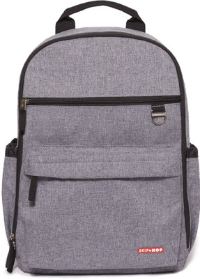Skip Hop Duo Signature Diaper Backpack, Heather Grey Backpack Diaper Bag(Grey)