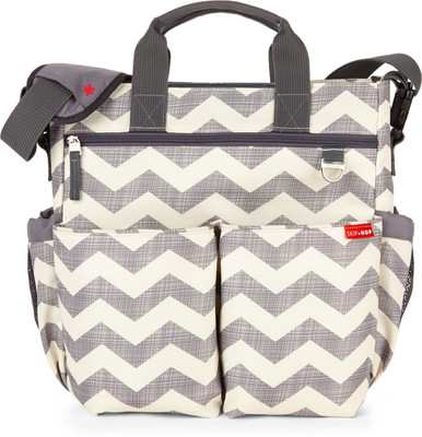 

Skip Hop Duo Signature Diaper Bag with Portable Changing Mat, Chevron Diaper Bag(Grey)