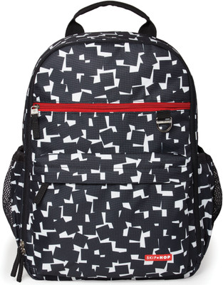 Skip Hop Duo Signature Diaper Backpack, Cubes, Black/White Backpack Diaper Bag(Black/White)
