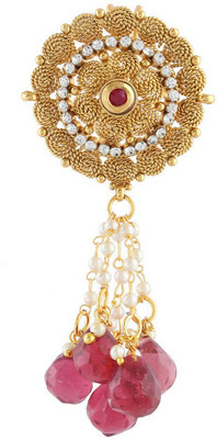 

Anuradha Art Jewellery Designer Hair Chain(Pink, Gold)