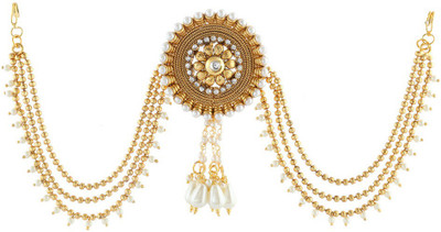 

Anuradha Art Jewellery Designer Hair Chain(Gold)