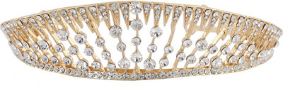 

Anuradha Art Jewellery Trendy Hair Chain(Gold, White)