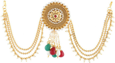 

Anuradha Art Jewellery Designer Hair Chain(Maroon, Green)