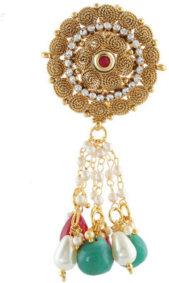 

Anuradha Art Jewellery Designer Hair Chain(Green, Maroon)