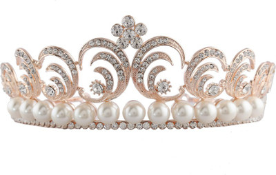 

Anuradha Art Jewellery Trendy Hair Chain(Gold, White)