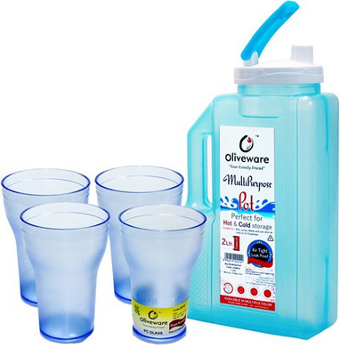 

Oliveware Water Jug Set(2 L, Pack of 5)