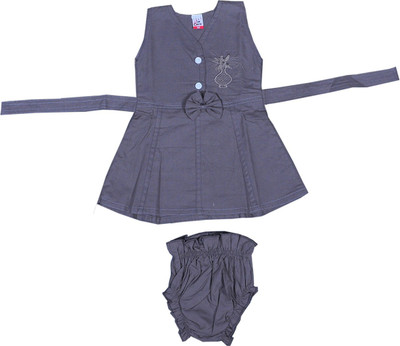 

Hafeela Girls Casual Dress Panty(Grey, Gray