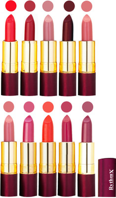 

Rythmx Matte Lipstick Set Of 10 Pcs(Multicolor,)