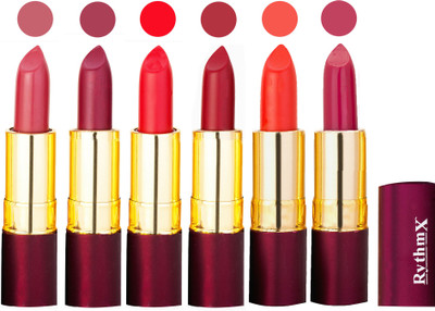 

Rythmx Dry Matte Lipstick Combo of 6 Pcs(Multicolor,)