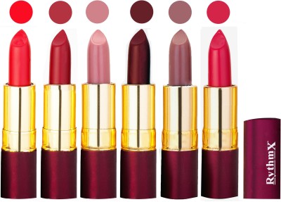 

Rythmx Dry Matte Lipstick Combo Set Of 6 Pcs(Multicolor,)