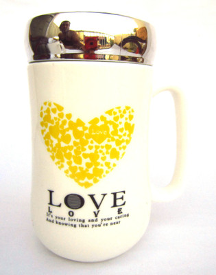 

The Indigo Sky LUV1 Porcelain Mug(400 ml), White
