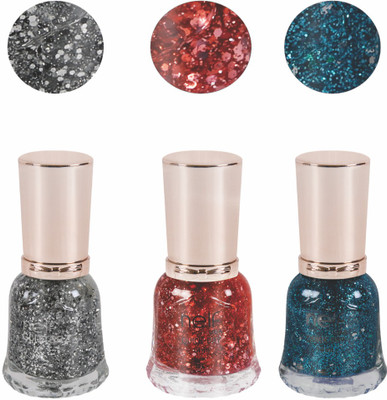 

Nelf USA Nail Polish Silver, Red, Blue