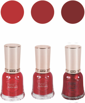 

Nelf USA Nail Polish Orange, Red, Maroon