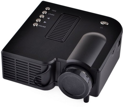 

Wonder World ® 60" Mini Hd LED Cinema Theater 40 lm LED Corded Portable Projector(Black)