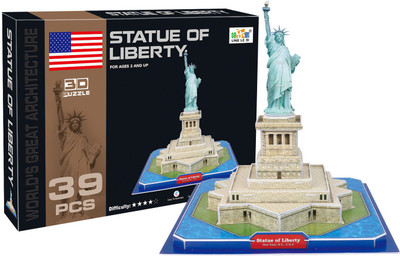 

Miss & Chief Statue of Liberty 3D Puzzle(39 Pieces)