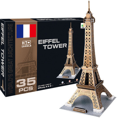 

Miss & Chief Eiffel Tower 3D Puzzle(35 Pieces)