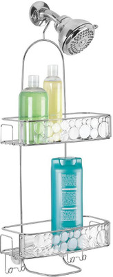 

Interdesign Bubbli Metal Shower Caddy, Extra Large, Steel Steel Wall Shelf(Number of Shelves - 2, Steel)