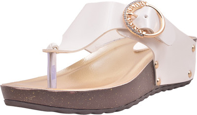 

Adorn Women White Wedges