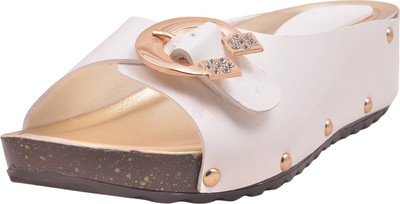 

Adorn Women White Wedges