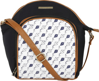 

Funk For Hire Women Casual White Canvas Sling Bag