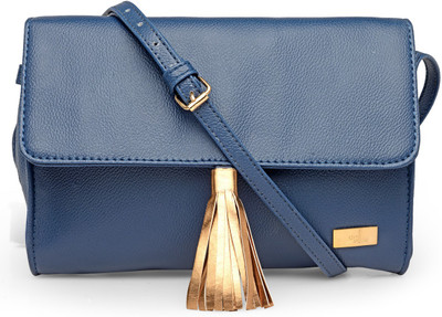 

Yelloe Women Blue PU Sling Bag