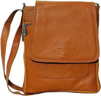 

BlueEye Trends Boys & Girls Casual Yellow Leatherette Sling Bag