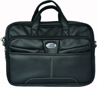

Duckback Men & Women Black PU Messenger Bag