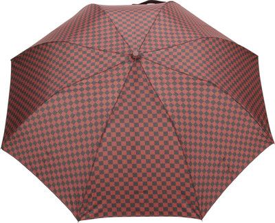 

FabSeasons Checkered Print Umbrella(Maroon)