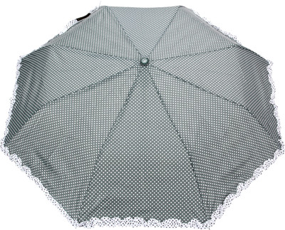 

FabSeasons Polka Dot Print with lace Umbrella(Green)