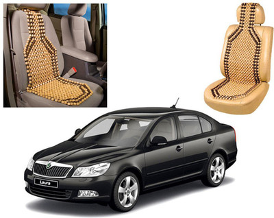 

Spidy Moto Wooden Bead Seating Pad For Skoda Laura(Front Seats Beige)